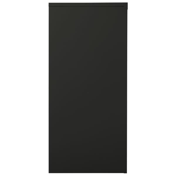 vidaXL Skjutdörrsskåp antracit 90x40x90 cm stål