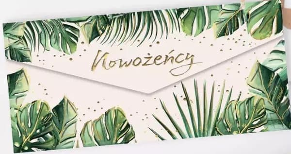 Monstera-hääkirjekuori