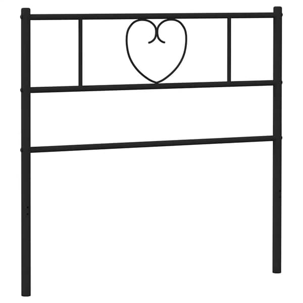 vidaXL metalsengegavl sort 90 cm