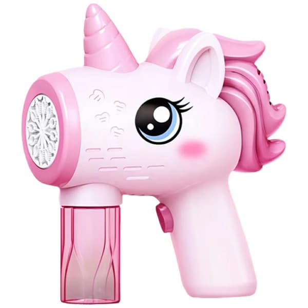 Rosa enhörningsbubbelmaskin
