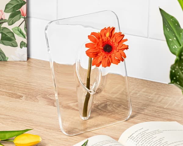 Blomsterrammevase - TRANSPARENT