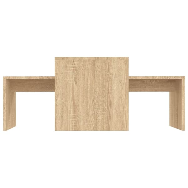 vidaXL sofaborde, Sonoma eg, 100x48x40 cm, spånplade