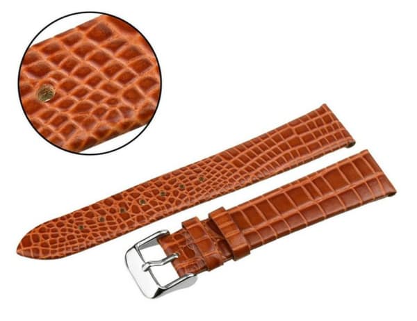 PACIFIC BELT 12 MM W57 SNAKE ljusbrunt bälte, limmat