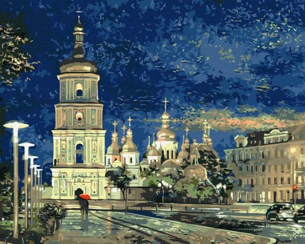 Maleri efter tal - Sofia Kvadratisk 40x50cm