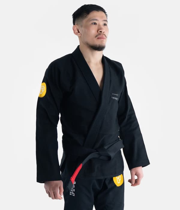 Progress Kimono/Gi BJJ Herre Fjerlet Letvægts Konkurrence Sort A3
