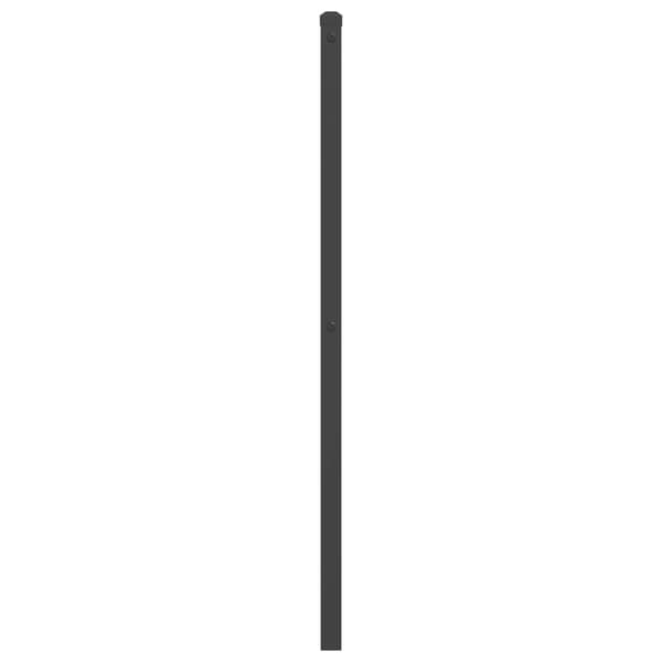 vidaXL metalsengegavl, sort, 200 cm