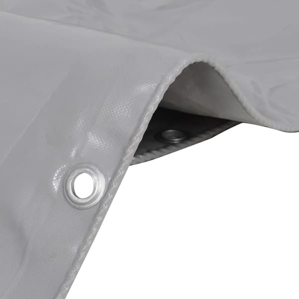 vidaXL Pressu 650 g/m², 3,5 x 5 m, harmaa