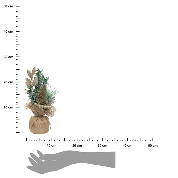 Joulukuusi 24 cm kulta