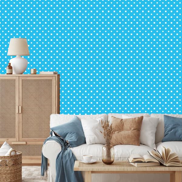 Azure ja Azure Dots -tapetti, Soft Forms 50x1000 cm
