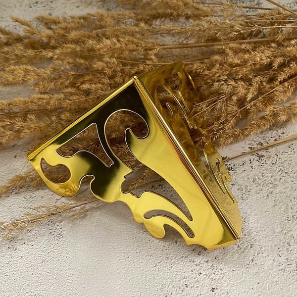 Møbelben h-12 cm, guld