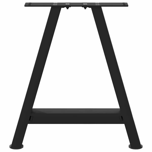 vidaXL sofabordsben, 2 stk., sort, 50x(42-43) cm, stål