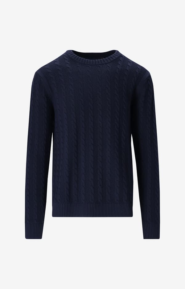 Kabelstrikket sweater M