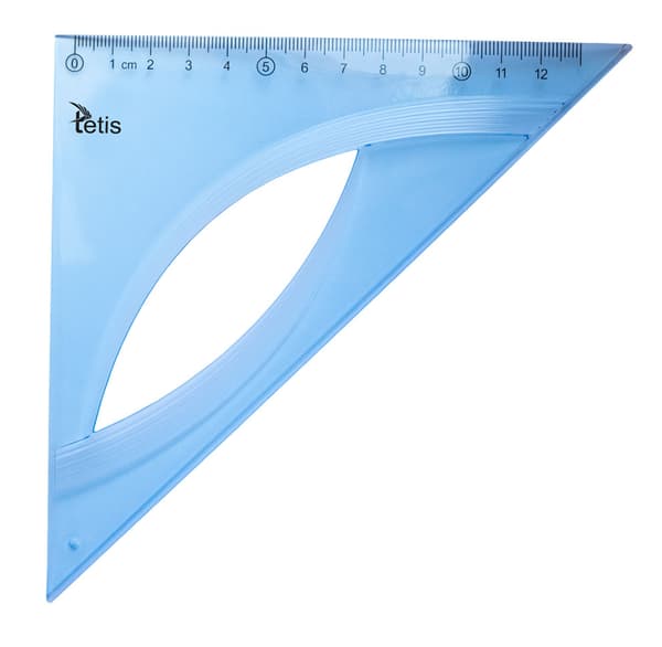 Ligebenet vinkel 13 cm. Blå