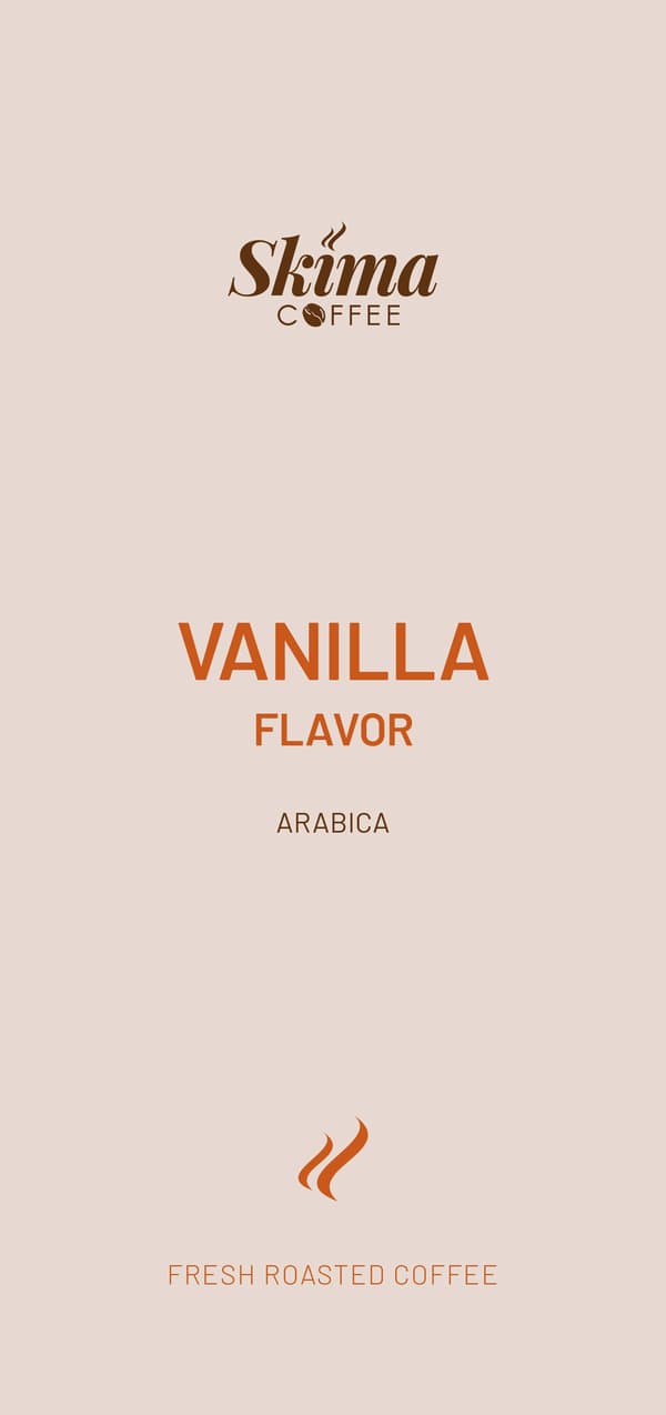 Kaffebønner 1kg VANILJE 100% ARABICA til kaffemaskine + GRATIS