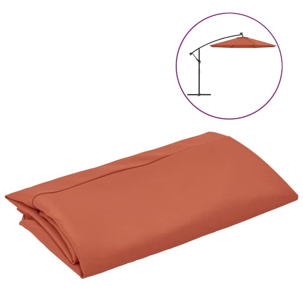 vidaXL Reservparasollskydd, Terrakotta, 350 cm