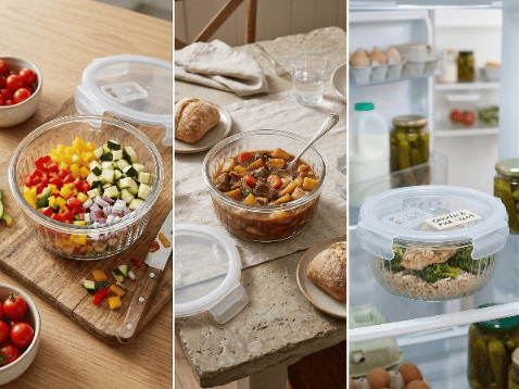 MARIET RUND GLASBEHOLDER 960 ML