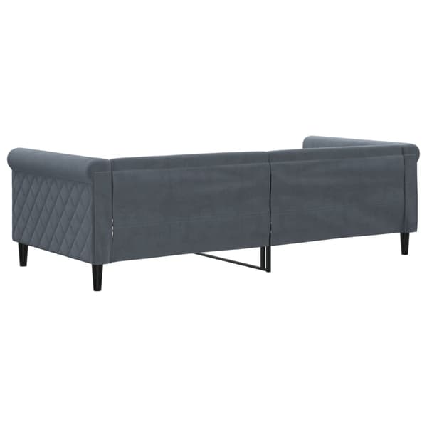 vidaXL sovesofa mørkegrå 90x200 cm fløjl