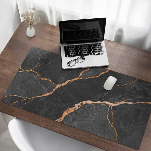 Universell skyddsmatta för datorutrustning Marmorlinjer 120x60 cm