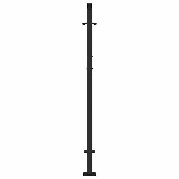 vidaXL havelåge sort 105x130 cm stålkonstruktion