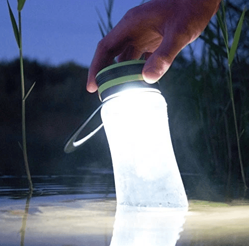 Gregster Transparent Flaska M 600 ml SOLAR LED