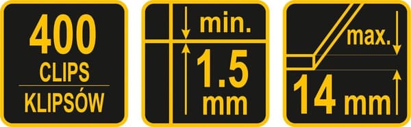 FLICENIVELLERINGSKLIPS 400 STK 4693 VOREL