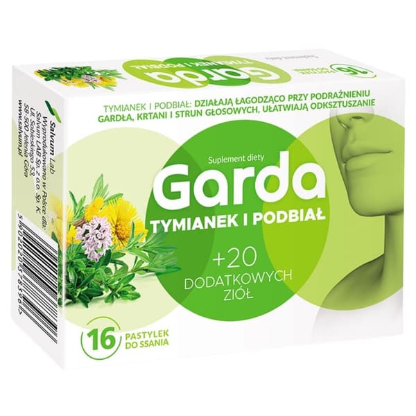 GARDA Timian og Følfod 16 sugetabletter