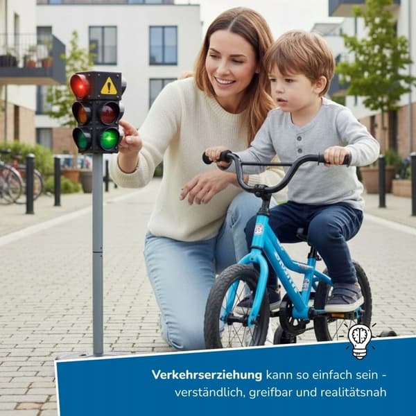 Trafiklys til børn med lys- og lydeffekter 70 cm