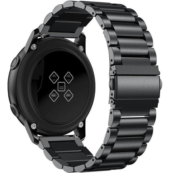 Sæt i rustfrit stål armbånd med teleskop 20 mm, sort + værktøj