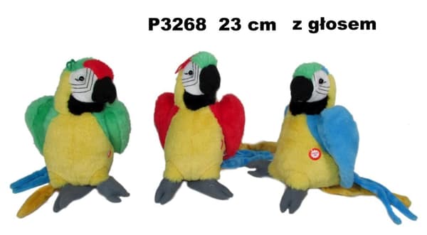 Papukaija 25 cm MIX