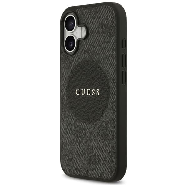 Guess 4G Circle Classic Logo MagSafe-etui til iPhone 17, sort