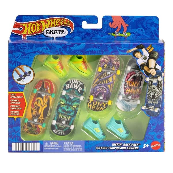 Hot Wheels Skateboard 4-pak + sko
