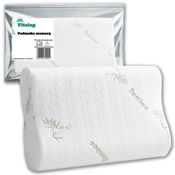 ERGONOMISK SOVEPUDE, MEMORY FOAM, SIDE, STOR