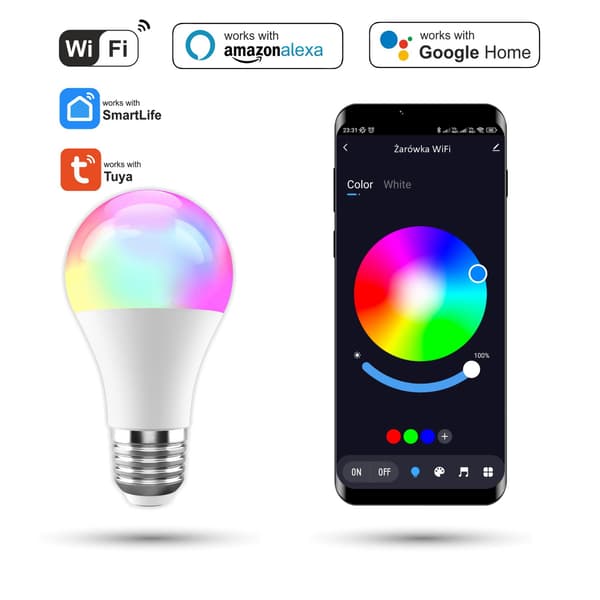 Tuya 10W LED WiFi-lamppu