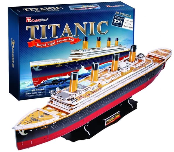 3D-PUSSEL TITANIC SKEPPSET XL 113 BITAR 0110