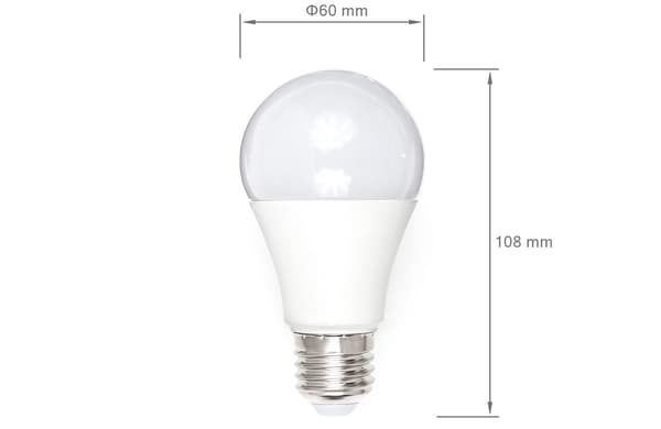 E27 10W LED-lampa - Neutralvit "B"