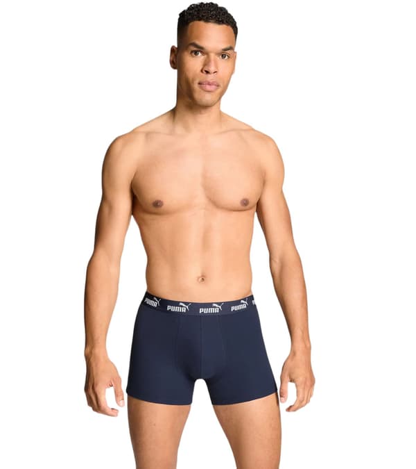 Puma Miesten Elements Basic Boxer 2-Pack Sininen/Kombi [701232894 002] koko XL