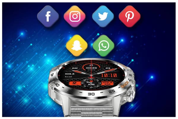 Herr Smartwatch GRAVITY GT9-3 - Samtalsfunktion, Blodtrycksmätare (sg021c)