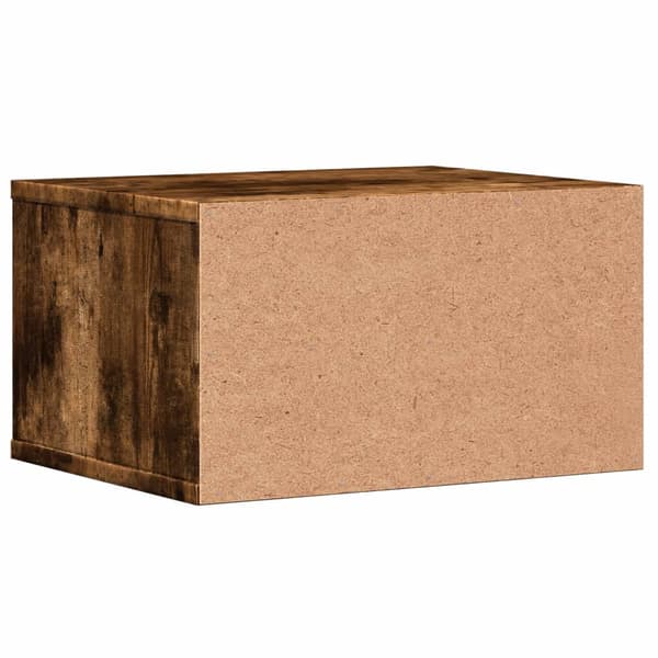 vidaXL printerstativ røget eg 40x32x22,5 cm
