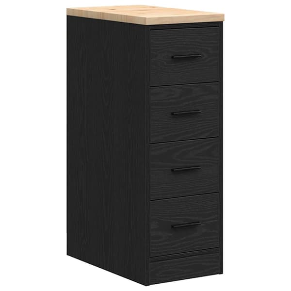vidaXL garageskabe 2 stk. sort limet træ