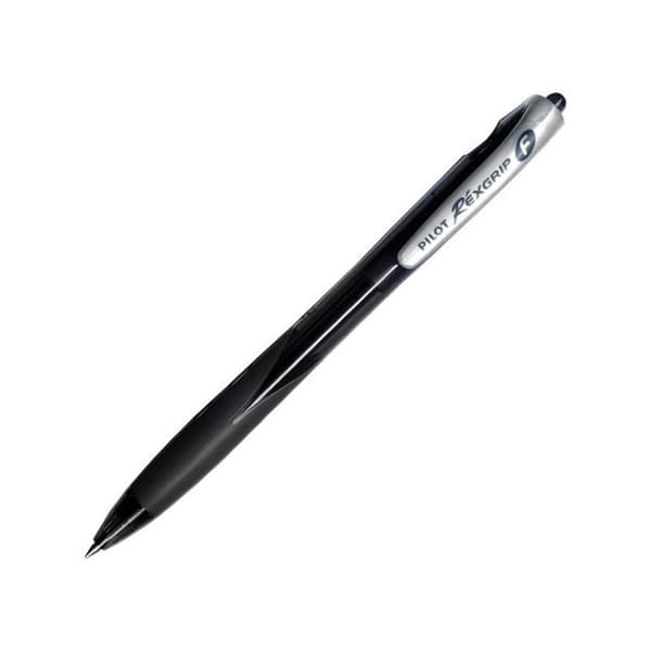 Pilot REXGRIP F kuglepen. Oliefyldt. Sort
