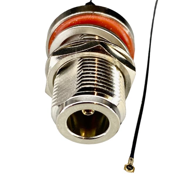 Pigtail MHF4 stik / N-fatning RF0.81 25cm
