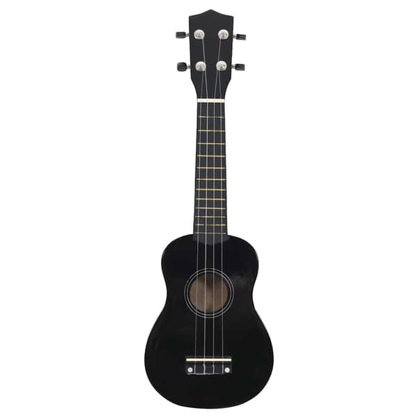 vidaXL Sopranukulele med etui til børn, sort, 23"
