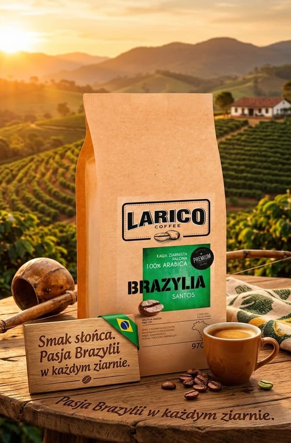 Larico Kaffebönor Brasilien Santos 970g