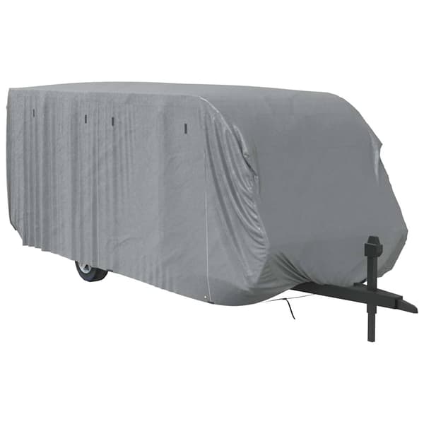vidaXL campingvognsovertræk, grå, 732x250x220 cm