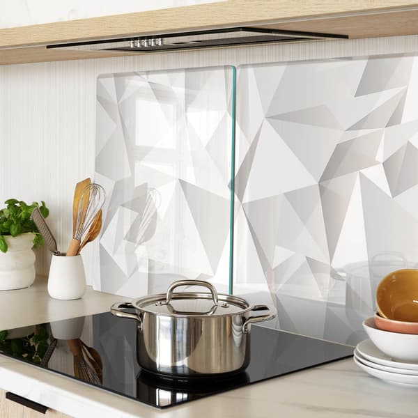 Dekorative glasplader til servering af snacks abstrakt 2x40x52 cm