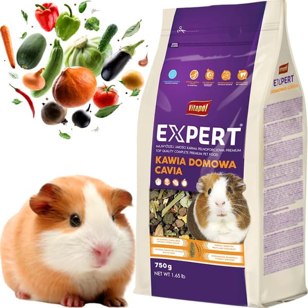 Foder til marsvin og marsvin Vitapol Expert 750g