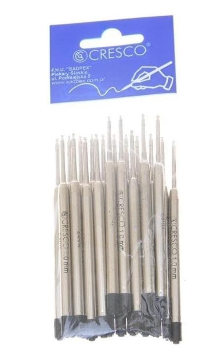 Non Stop metalkuglepen refill 1 mm (20 stk.)