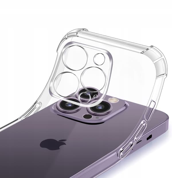 BAGCOVER TIL IPHONE 14 PRO MAX STØDBESKYTTELSE + 9H GLAS