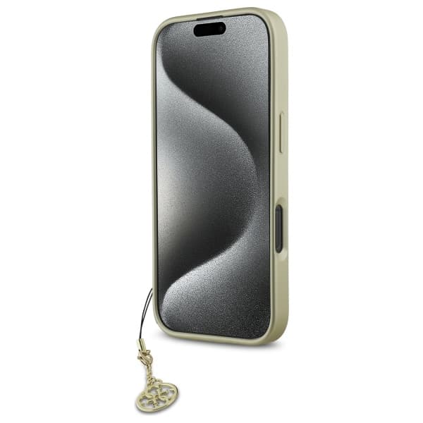 Guess 4G Charms Collection cover til iPhone 16 Pro Max, sort