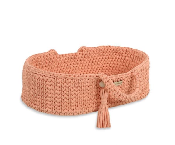 Moses Basket BOHO Bomullsdockbärare - Persika